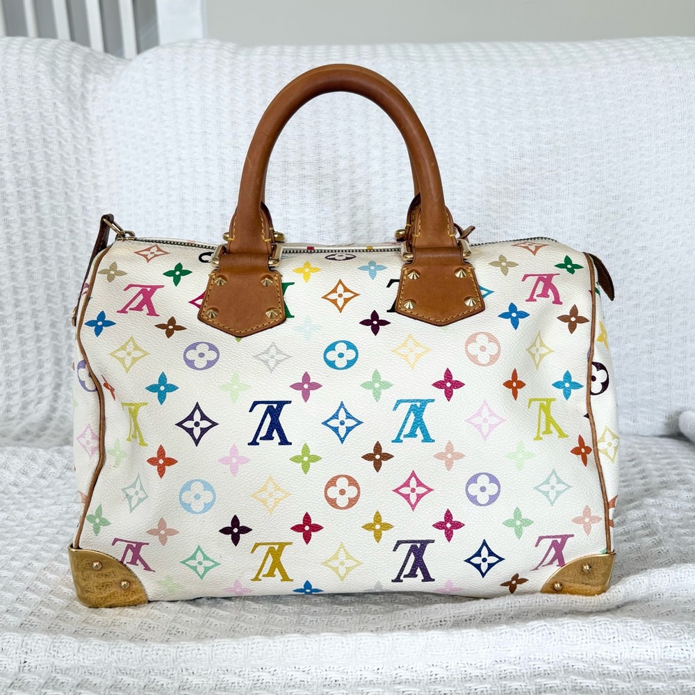Louis Vuitton Murakami Multicolor Speedy White - Picture 2 of 9